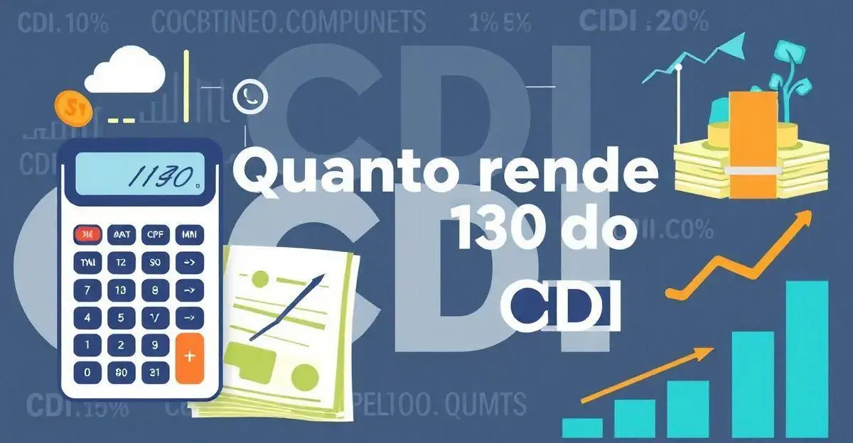 Como calcular o rendimento de 130 do CDI?