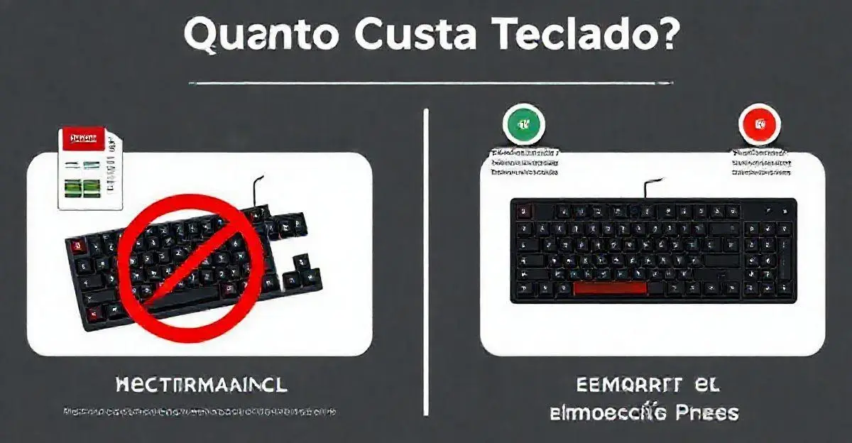 Comparação de preços: teclados mecânicos e de membrana