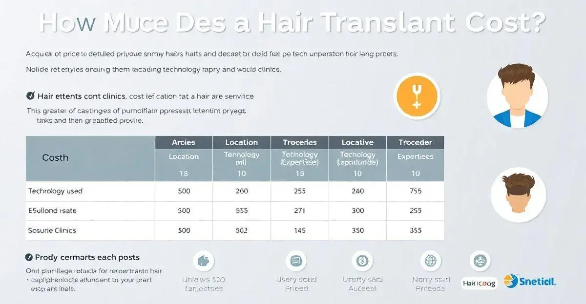 Comparação entre clínicas para transplante capilar