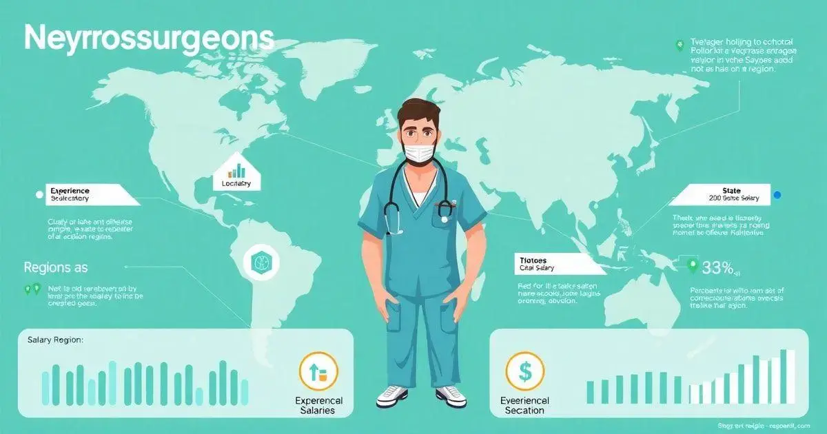 Comparação salarial entre neurocirurgiões em diferentes regiões