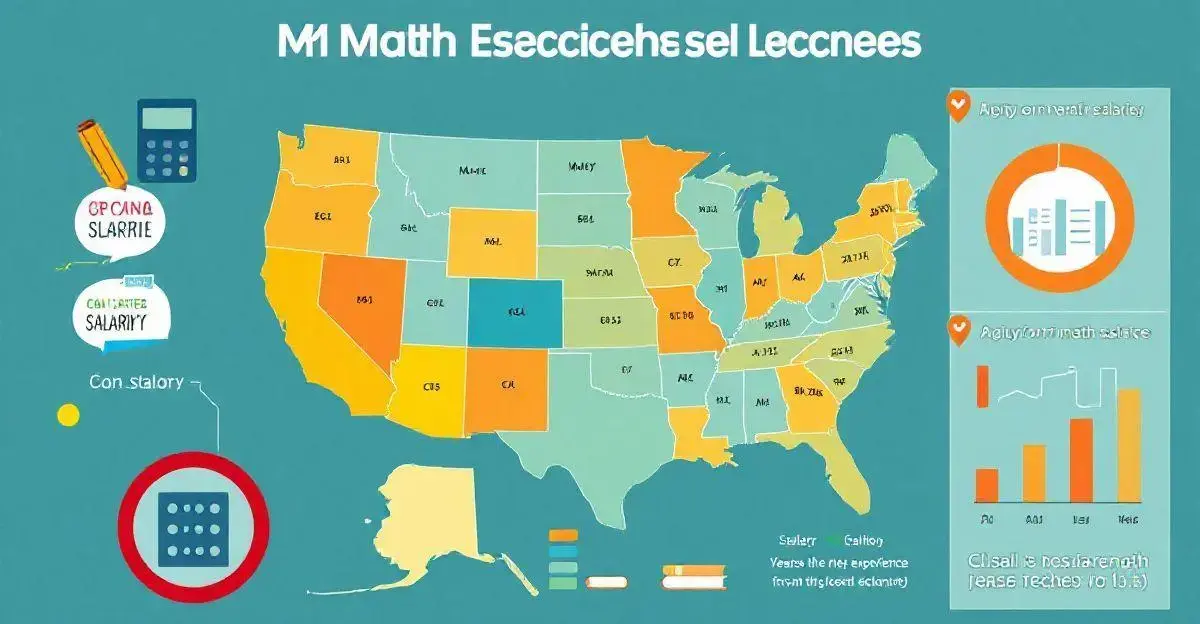 Comparação salarial: professores de matemática em diferentes regiões