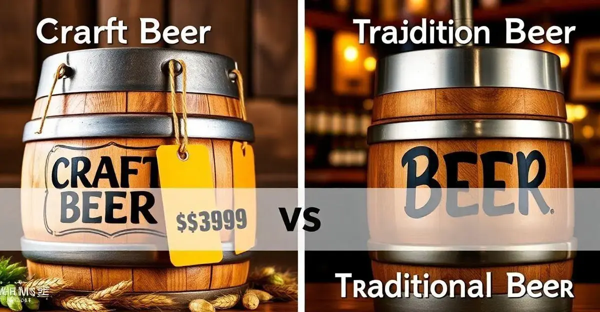 Comparando preços: Chopp artesanal x tradicional