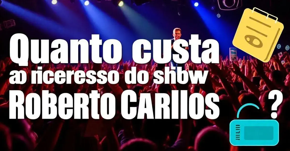 Quanto custa o ingresso do show do roberto carlos