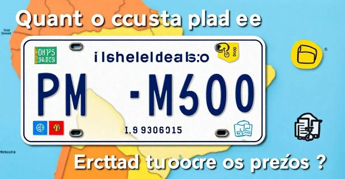 Quanto custa placa mercosul