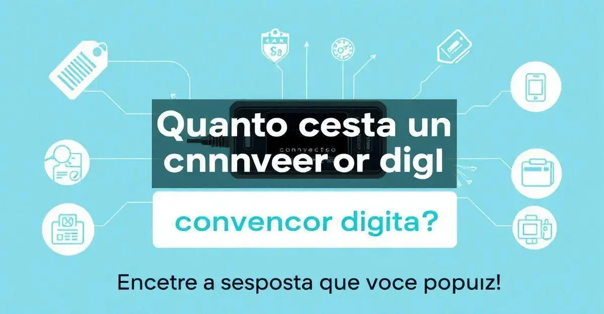 Quanto custa um conversor digital