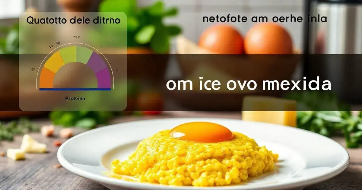 Quanto de proteina tem um ovo mexido