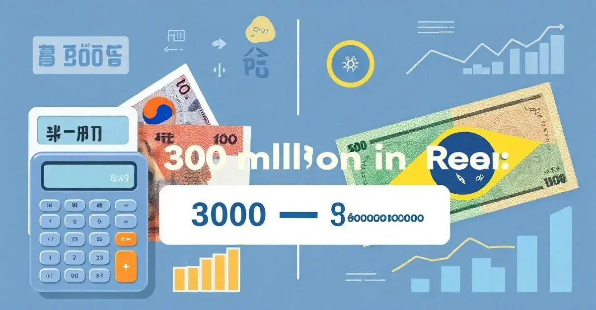 Quanto é 300 milhões de wons em reais