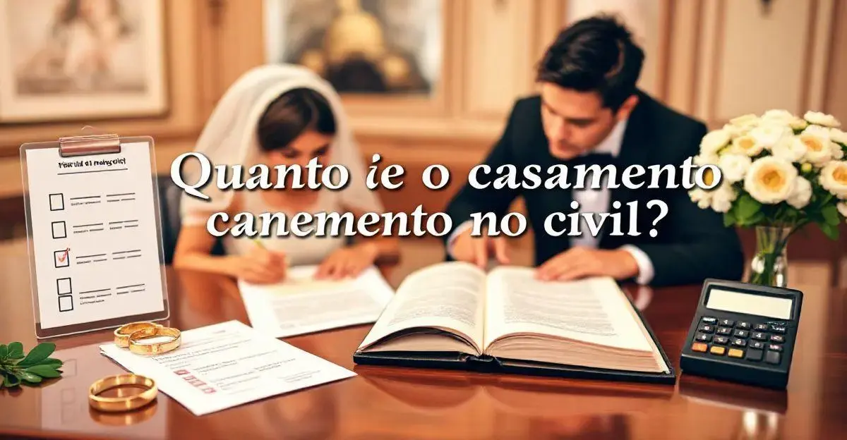 Quanto é o casamento no civil