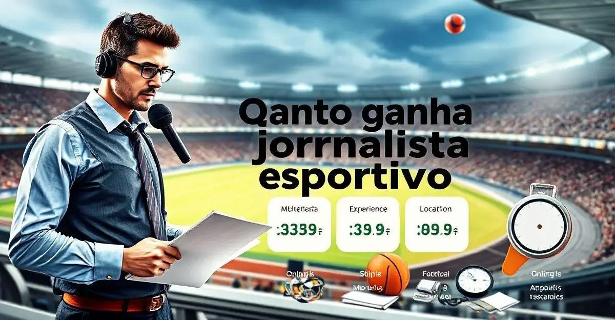 Quanto ganha jornalista esportivo