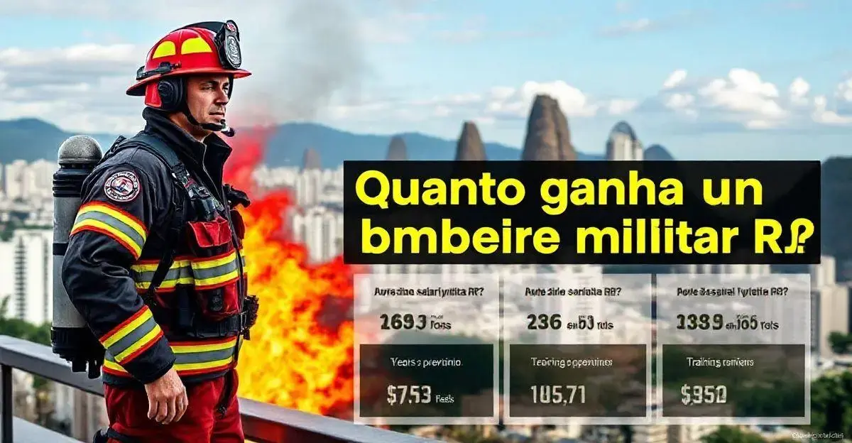 Quanto ganha um bombeiro militar rj