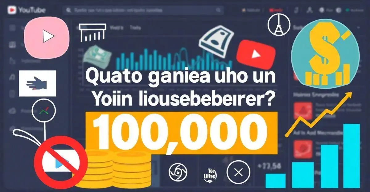 Quanto ganha um youtuber com 100 mil inscritos