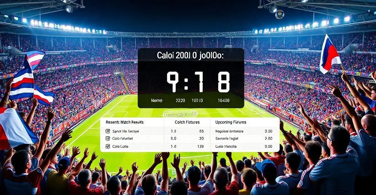 Quanto tá o jogo do colo colo