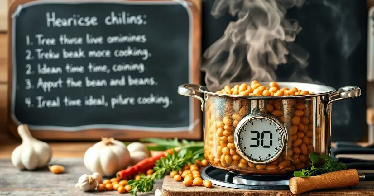 Quanto tempo demora para cozinhar feijão na panela normal