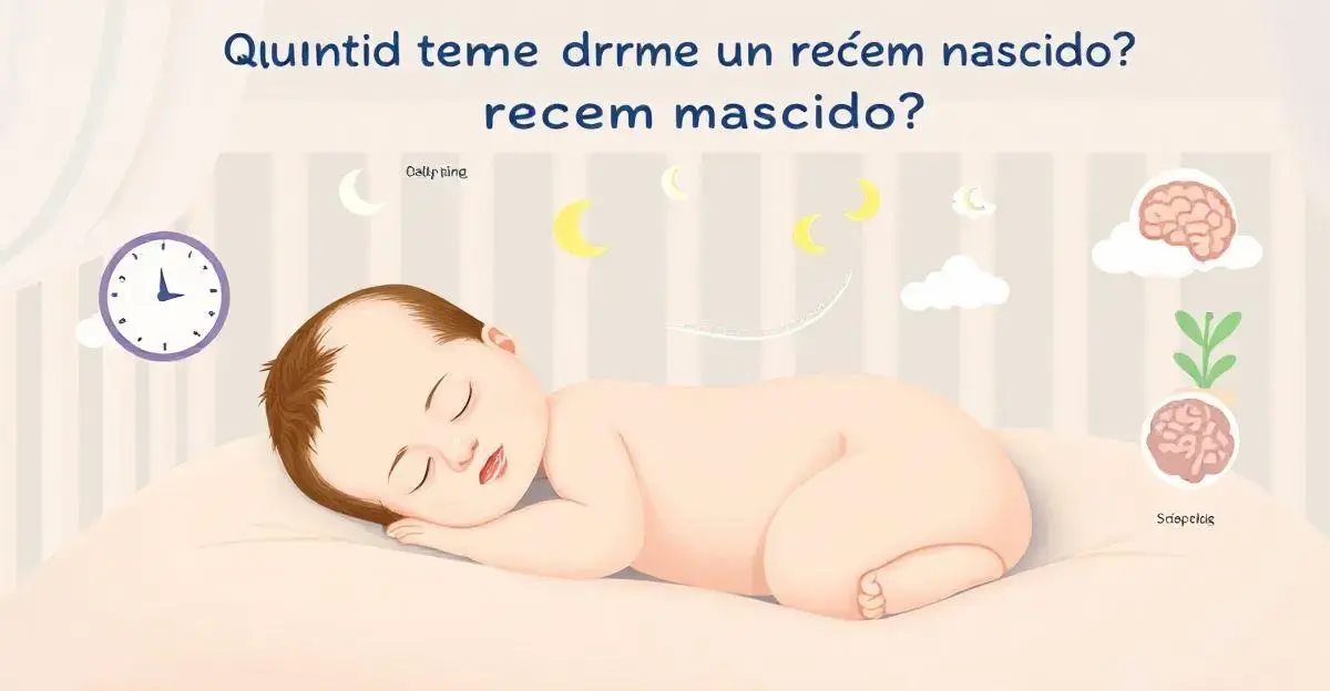 Quanto tempo dorme um recém nascido