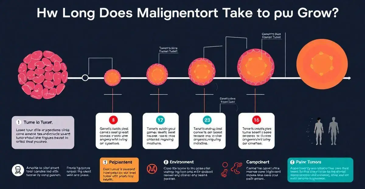 Quanto tempo um tumor maligno demora para crescer