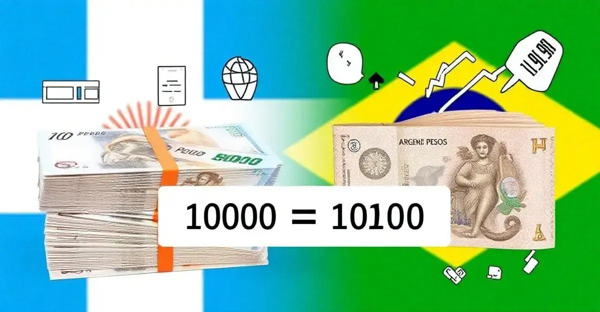 Quanto vale 1000 peso argentino em real